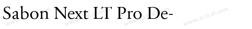 Sabon Next LT Pro De字体转换